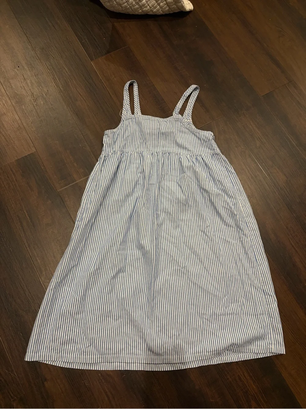 Petite Plume Striped Nightgown Girls Size 14 Blue White